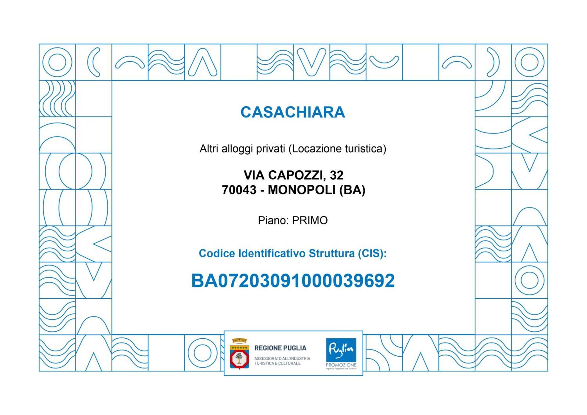 Casachiara Holidays Monopoli Exteriör bild